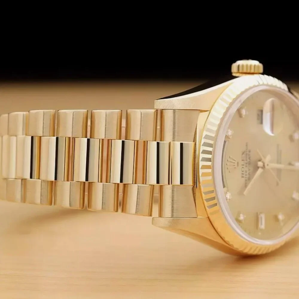 Mens Rolex Day Date President 18k Gold Watch New Condition